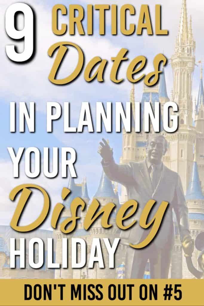 There are 9 main dates you must know for your Disney holiday. Ignore them at your own risk. But plan around them and you can have the trip of a lifetime. |DisneyWorld | Family Trip | Important Disney Dates |