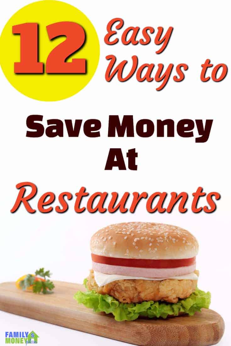 Looking for some easy ways to save money at restaurants? HEre's 12 things you can do today | Save Money at Restaurants | Save money eating out |