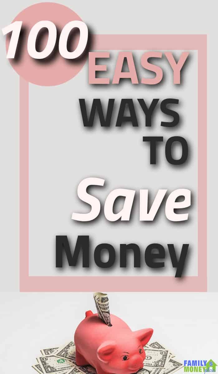 Need to put some extra money in your pockets? Here are 100 ways you can save extra money in your life right now. | 100 Ways to save money | Save extra money | Save Money |