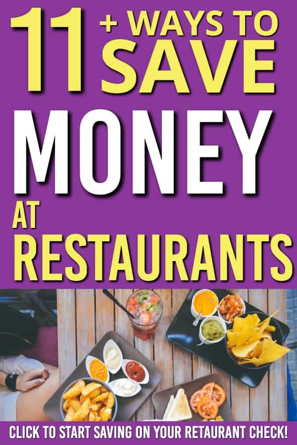 Looking for some easy ways to save money at restaurants? Here's 12 things you can do today | Save Money at Restaurants | Save money eating out |