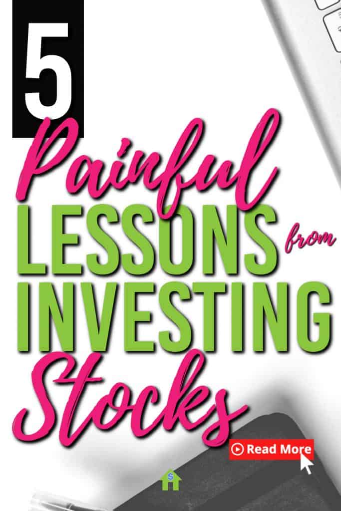 If you invest in stocks, you will learn a  lot of lessons. Especially when you lose money. Here are 5 lessons I've learned from a losing stock. |Investing | Investing Lessons | Stock investing |#investing #stocks #passiveincome