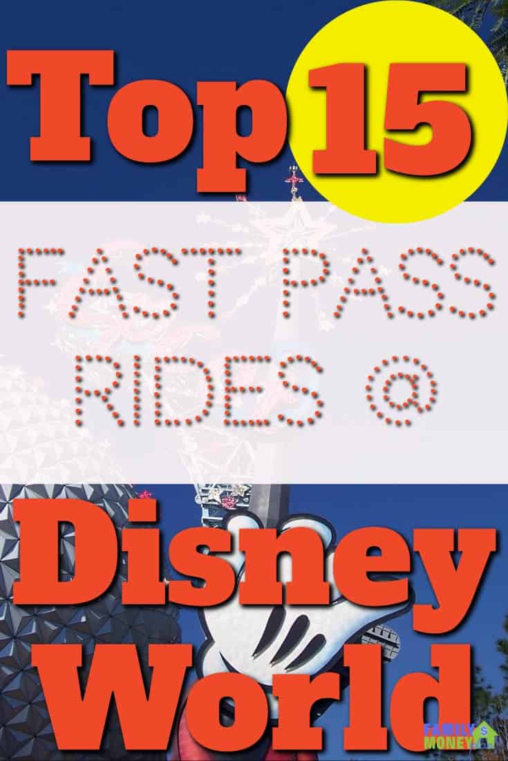 There are so many rides at Walt Disney World. Here are the top 15 to get Fast Passes so you can save time. | Fast Pass |WDW |Walt Disney World | Rides |