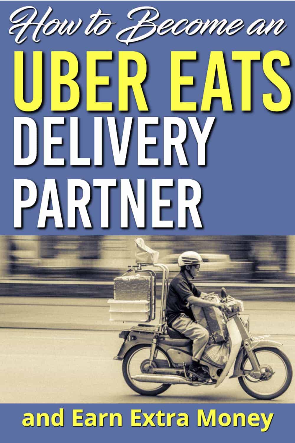 Need a way to earn extra money but want to do it in your spare time? Become an Uber Eats driver. It's easy to get started here's what you need to know | Uber Eats Delivery Program | Earn Extra Money |