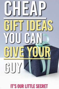 Need some cheap gift ideas that don't look cheap? These make great stocking stuffers. Here are some frugal gifts you can buy this Christmas and save yourself some money on him. #gifts #giftguides #giftsforhim #giftideas