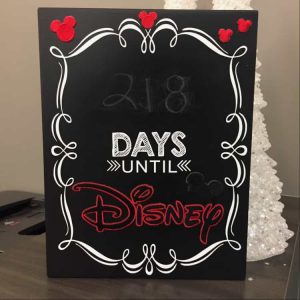 disney world countdown ideas