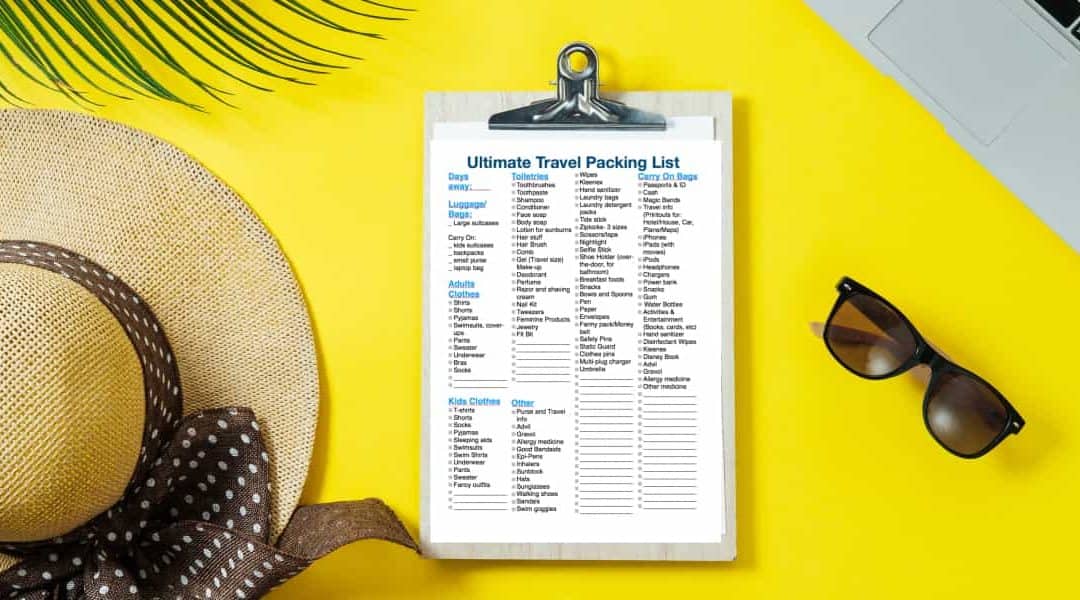 Ultimate Travel Packing List: Free Printable
