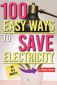 100 ways to save on electricity