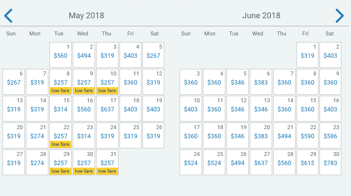 Flights to Hawaii Cost