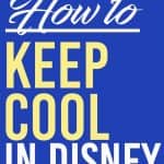 Staying cool at Disney World: How to Keep Cool in the Florida Heat. These tips will keep you cool when you hit the parks in the hot summer months | Staying cool at Disney |