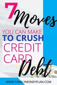 Credit card debt should be the first thing you pay off in your debt free journey. Here are 7 ways to get rid of credit card debt fast | Paying off credit card debt | How to get rid of Credit card debt |