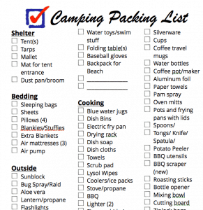 Ultimate Family Camping Checklist 2024