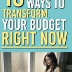 Looking for some ways to fix your budget quickly? Here are 10 best ways to fix your budget right now | Budgeting | Frugal Living | Budget Tips | budget ideas