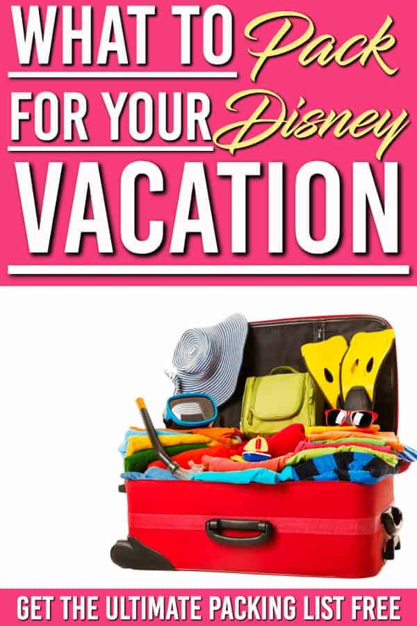 disney world packing list free printable 2022