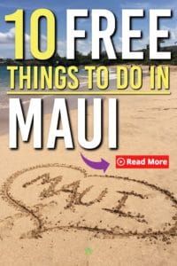 Headed to Maui? Then you will need these 10+ free things to do in Maui. These free ideas are perfect for your trip to Maui. It's all you want for when you get there. #hawaii #maui #free #thingstodo #familytravel 