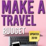 how to make a travel budget