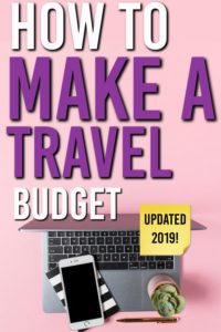 how to make a travel budget